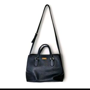 Kate Spade EUC Evangelie Laurel Way Bag Black Pebble Leather Classic City Work